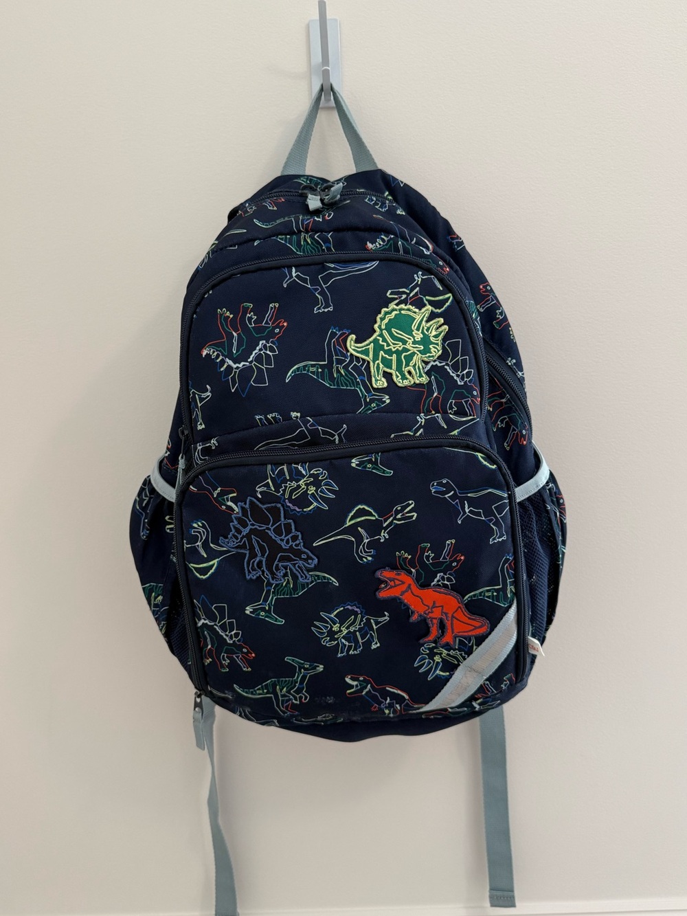 17 inch Cat & Jack Kids Navy Dinosaur School Backpack - Multi-Color